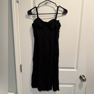 Lily Rose Black Midi Dress